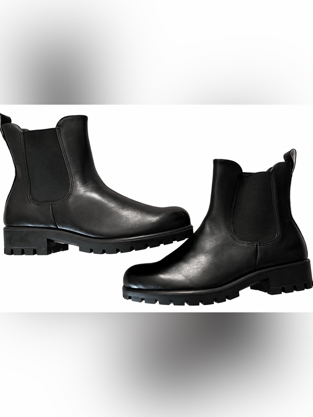 ECCO Modtray Chelsea Boots Black Leather Women’s US 9-9.5 EU 40 NEW w/Box